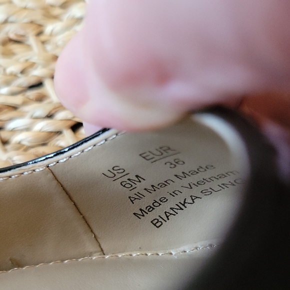 Sam Edelman Black Patent Leather Bianca Slingback Heels Size 6 - Picture 8 of 9